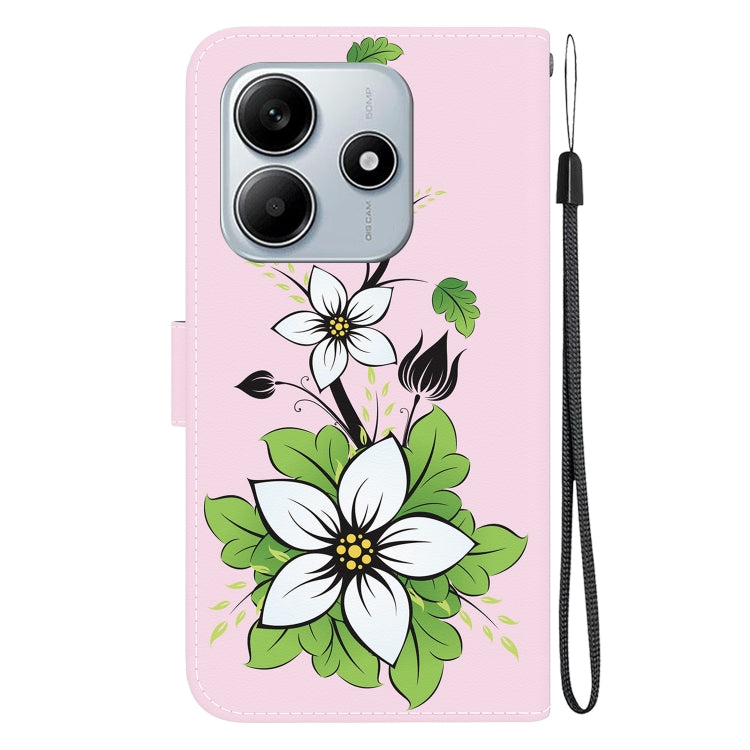For Redmi Note 14 5G Crystal Texture Colored Drawing Leather Phone Case