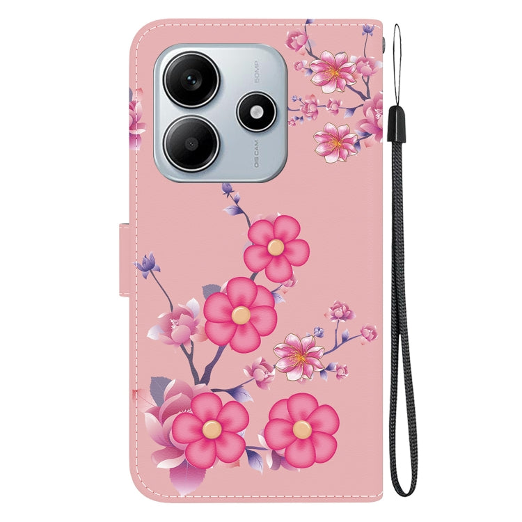 For Redmi Note 14 5G Crystal Texture Colored Drawing Leather Phone Case