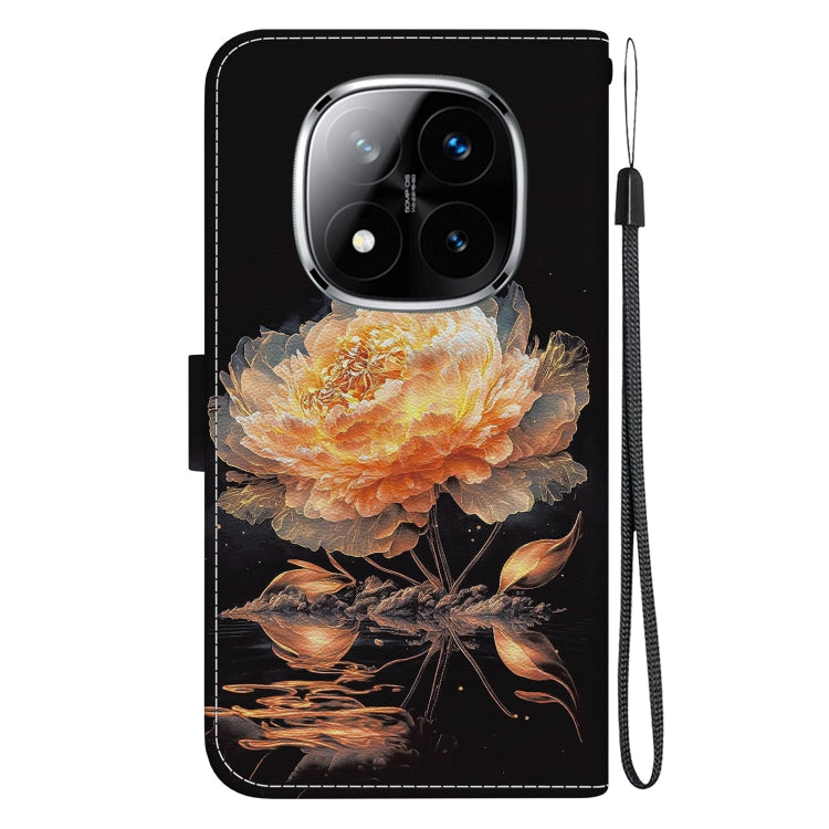For Redmi Note 14 Pro / Note 14 Pro+ 5G Crystal Texture Colored Drawing Leather Phone Case