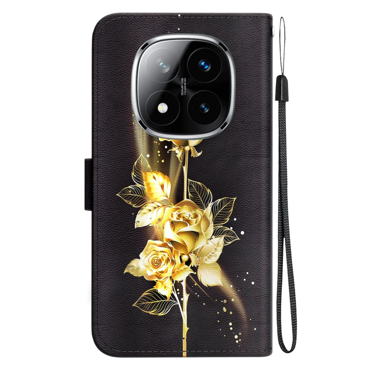 For Redmi Note 14 Pro / Note 14 Pro+ 5G Crystal Texture Colored Drawing Leather Phone Case