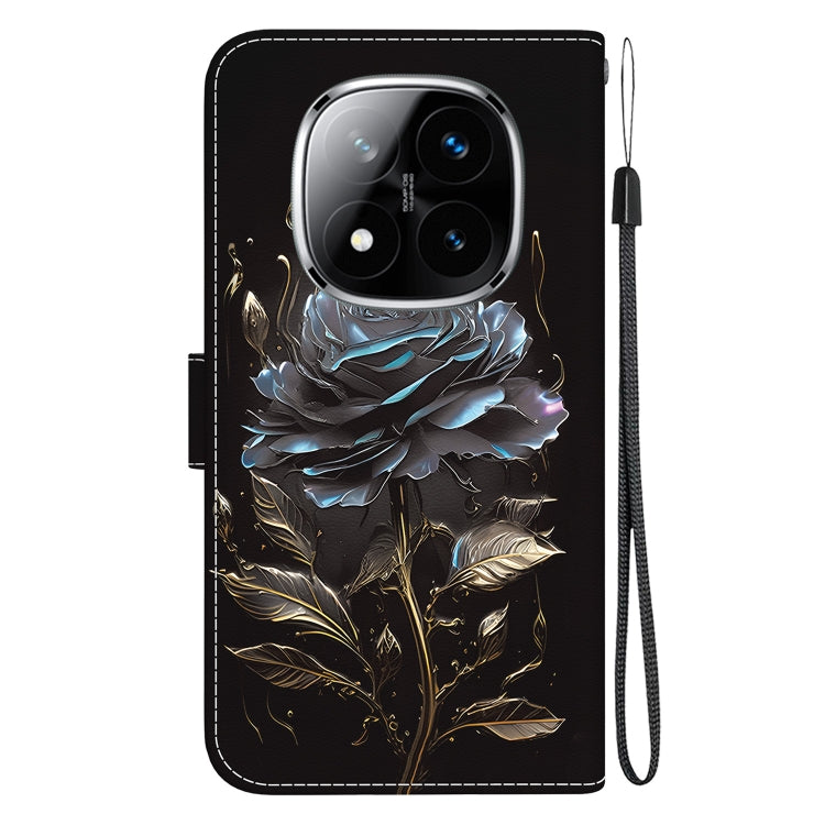 For Redmi Note 14 Pro / Note 14 Pro+ 5G Crystal Texture Colored Drawing Leather Phone Case