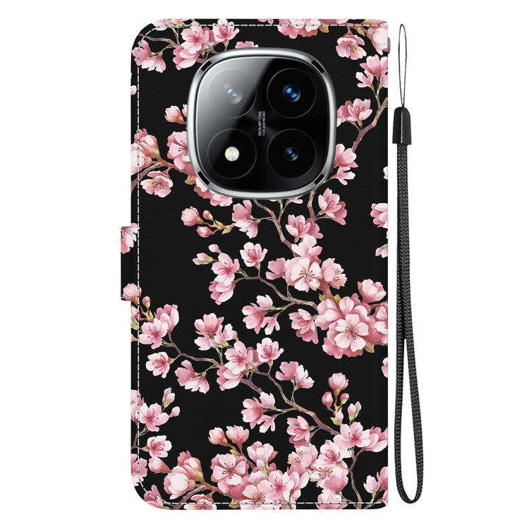 For Redmi Note 14 Pro / Note 14 Pro+ 5G Crystal Texture Colored Drawing Leather Phone Case