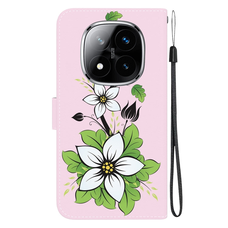 For Redmi Note 14 Pro / Note 14 Pro+ 5G Crystal Texture Colored Drawing Leather Phone Case