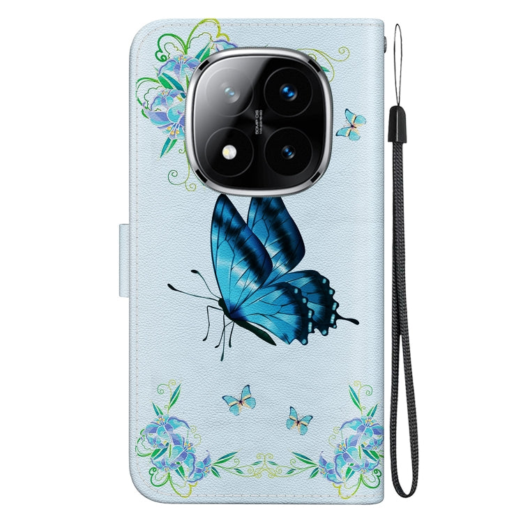 For Redmi Note 14 Pro / Note 14 Pro+ 5G Crystal Texture Colored Drawing Leather Phone Case