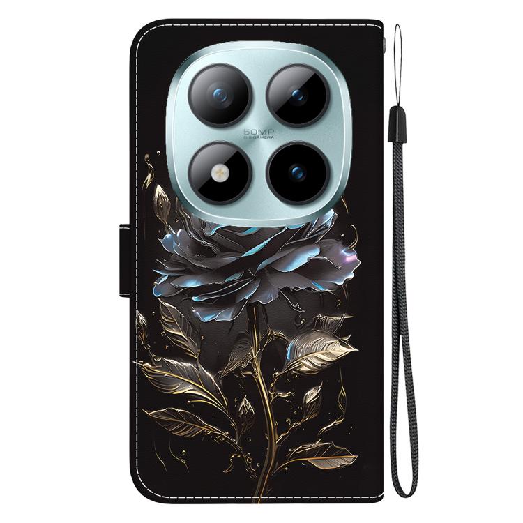 For Redmi Note 15 Pro 5G Global 163.6mm Crystal Texture Colored Drawing Leather Phone Case