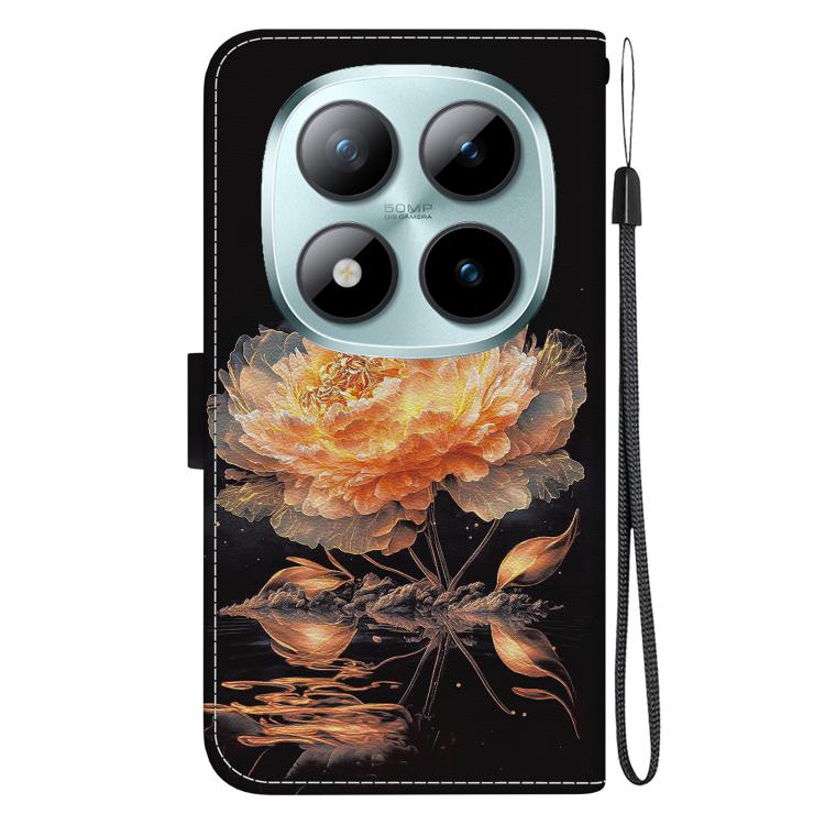 For Redmi Note 15 Pro+ 5G 163.3mm / Poco M8 Pro 5G Crystal Texture Colored Drawing Leather Phone Case