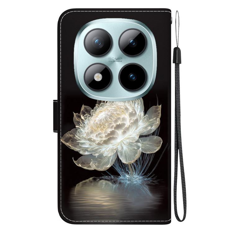 For Redmi Note 15 Pro+ 5G 163.3mm / Poco M8 Pro 5G Crystal Texture Colored Drawing Leather Phone Case