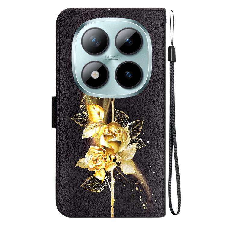 For Redmi Note 15 Pro+ 5G 163.3mm / Poco M8 Pro 5G Crystal Texture Colored Drawing Leather Phone Case