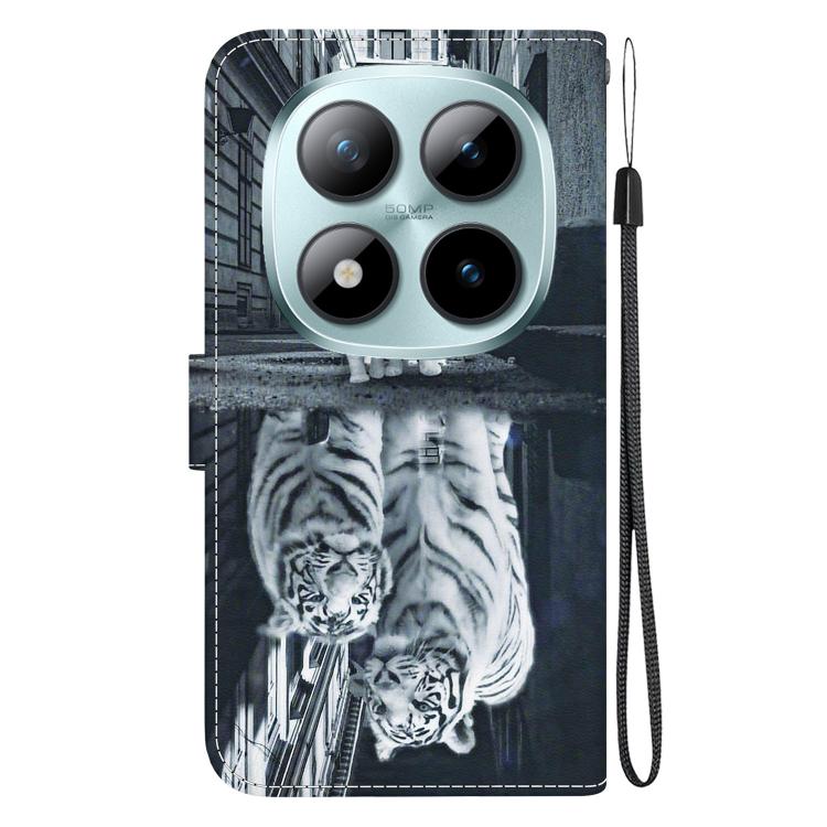 For Redmi Note 15 Pro+ 5G 163.3mm / Poco M8 Pro 5G Crystal Texture Colored Drawing Leather Phone Case