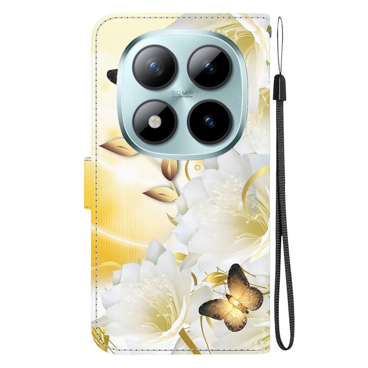 For Redmi Note 15 Pro+ 5G 163.3mm / Poco M8 Pro 5G Crystal Texture Colored Drawing Leather Phone Case