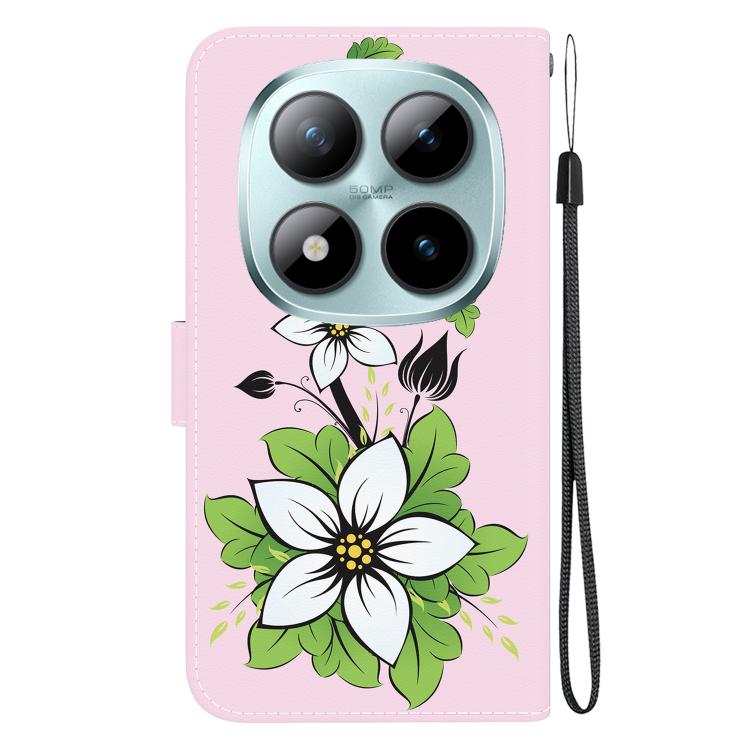 For Redmi Note 15 Pro+ 5G 163.3mm / Poco M8 Pro 5G Crystal Texture Colored Drawing Leather Phone Case