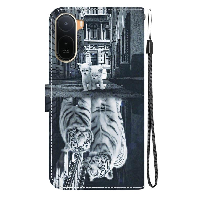 For Redmi A7 Pro 4G / 5G 171mm / Poco C85x 5G Crystal Texture Colored Drawing Leather Phone Case