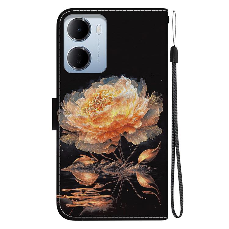 For Redmi 15a 5G Crystal Texture Colored Drawing Leather Phone Case