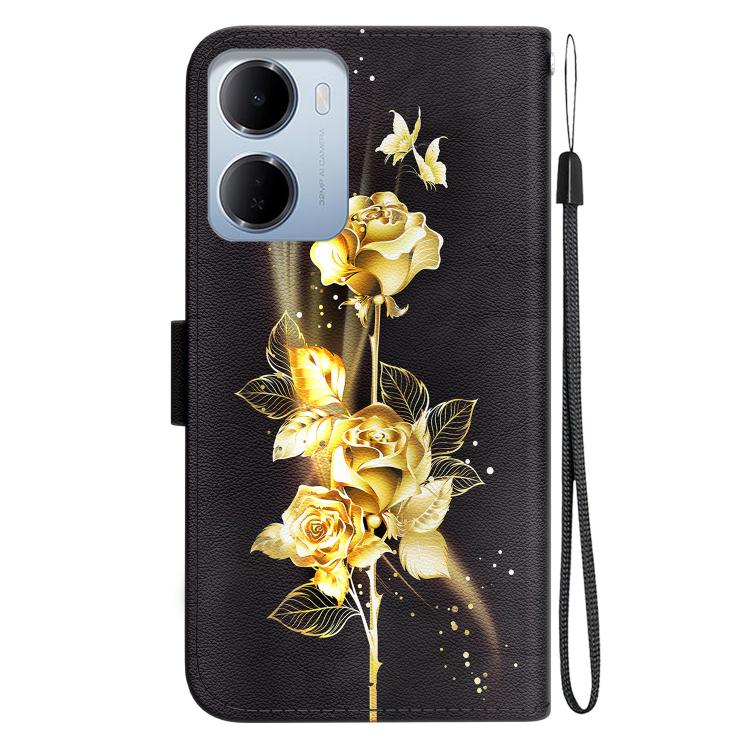 For Redmi 15a 5G Crystal Texture Colored Drawing Leather Phone Case
