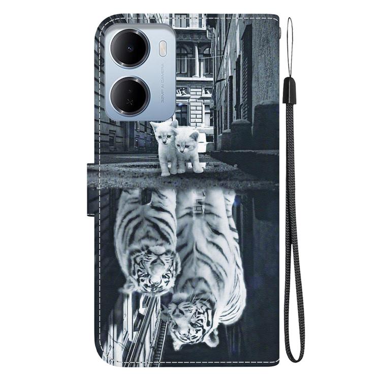 For Redmi 15a 5G Crystal Texture Colored Drawing Leather Phone Case