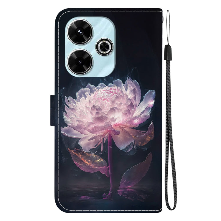 For Xiaomi Poco M6 4G Crystal Texture Colored Drawing Leather Phone Case