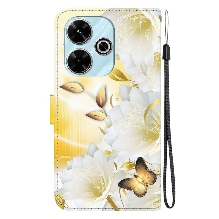 For Xiaomi Poco M6 4G Crystal Texture Colored Drawing Leather Phone Case