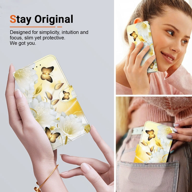 For Xiaomi Poco M6 4G Crystal Texture Colored Drawing Leather Phone Case