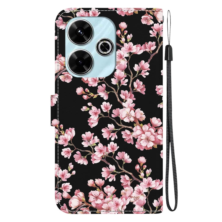 For Xiaomi Poco M6 4G Crystal Texture Colored Drawing Leather Phone Case