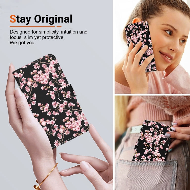 For Xiaomi Poco M6 4G Crystal Texture Colored Drawing Leather Phone Case