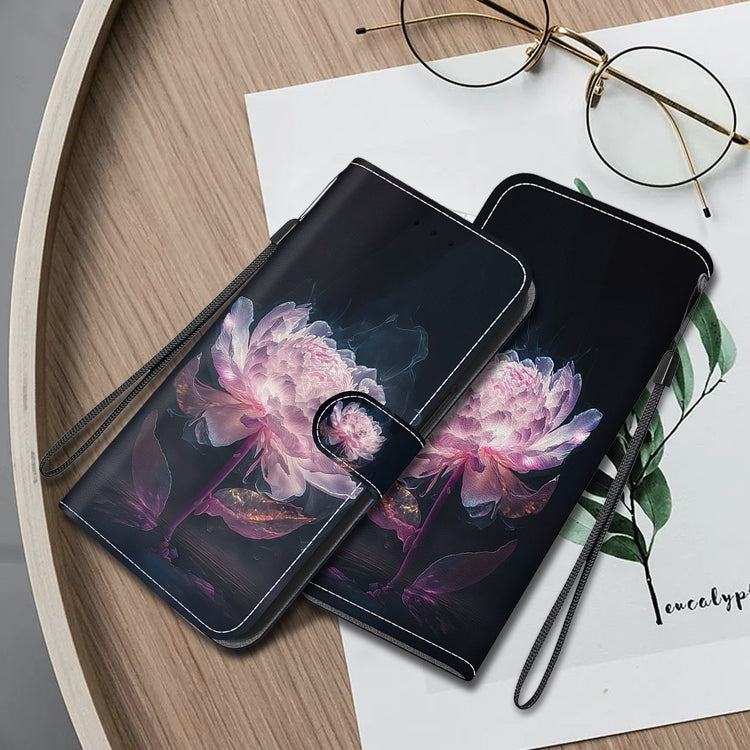 For Xiaomi Poco F6 Pro Crystal Texture Colored Drawing Leather Phone Case