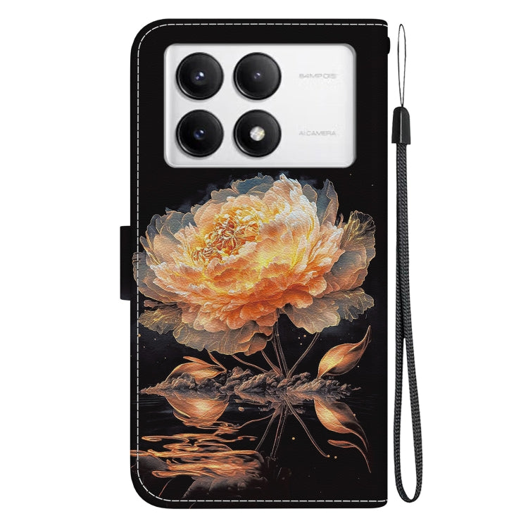 For Xiaomi Poco F6 Pro Crystal Texture Colored Drawing Leather Phone Case