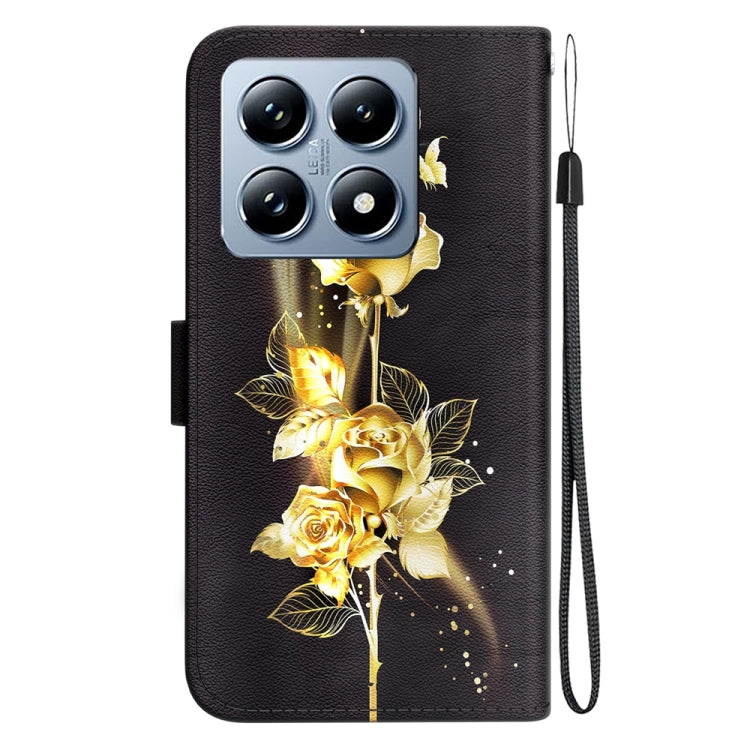 For Xiaomi 14T Crystal Texture Colored Drawing Leather Phone Case