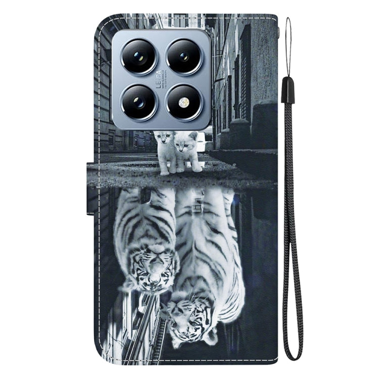 For Xiaomi 14T Crystal Texture Colored Drawing Leather Phone Case