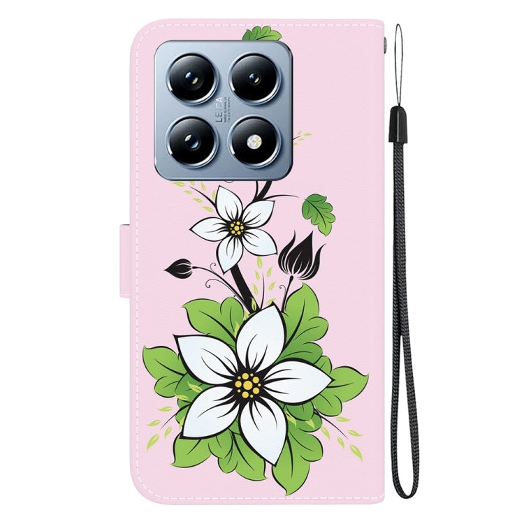 For Xiaomi 14T Crystal Texture Colored Drawing Leather Phone Case