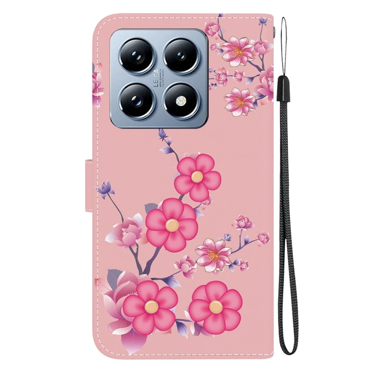 For Xiaomi 14T Crystal Texture Colored Drawing Leather Phone Case