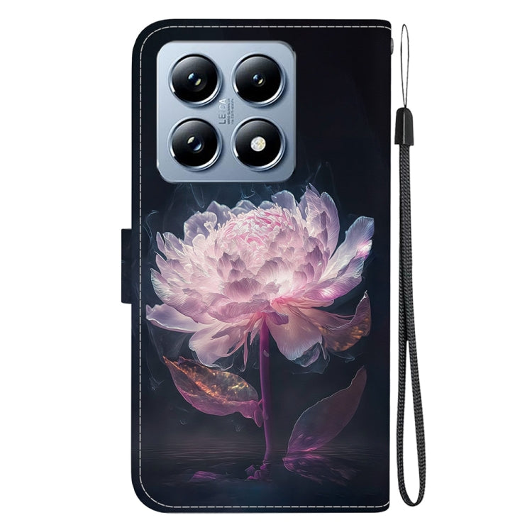 For Xiaomi 14T Pro Crystal Texture Colored Drawing Leather Phone Case