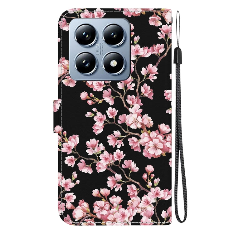 For Xiaomi 14T Pro Crystal Texture Colored Drawing Leather Phone Case