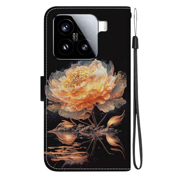 For Xiaomi 15 Crystal Texture Colored Drawing Leather Phone Case
