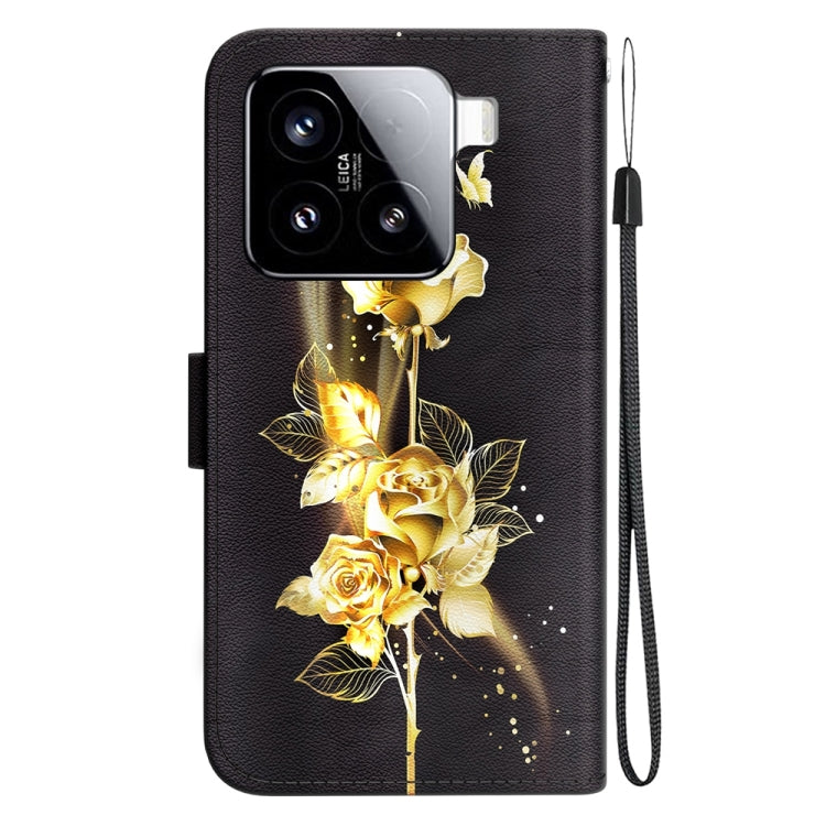 For Xiaomi 15 Crystal Texture Colored Drawing Leather Phone Case