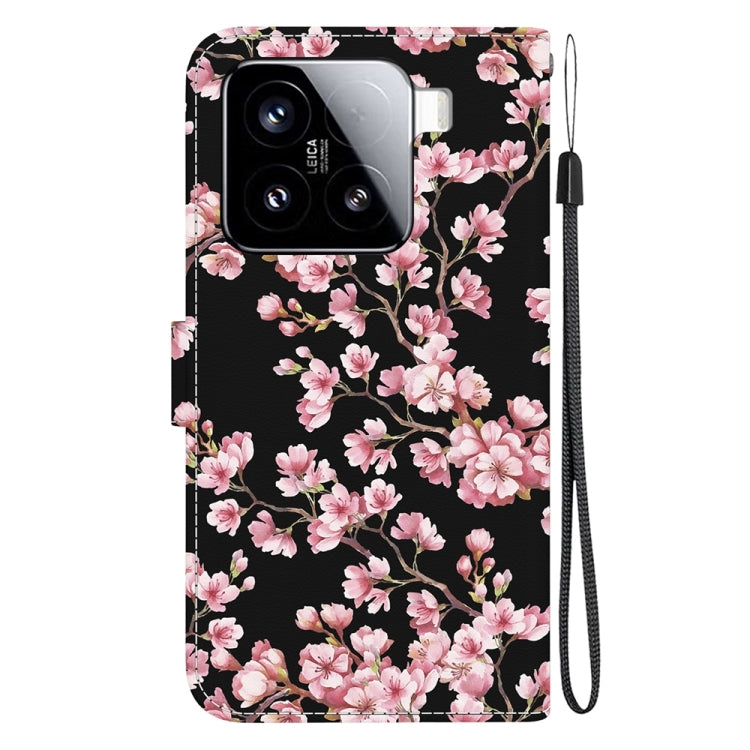 For Xiaomi 15 Crystal Texture Colored Drawing Leather Phone Case