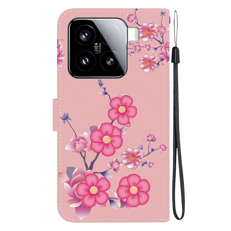 For Xiaomi 15 Crystal Texture Colored Drawing Leather Phone Case