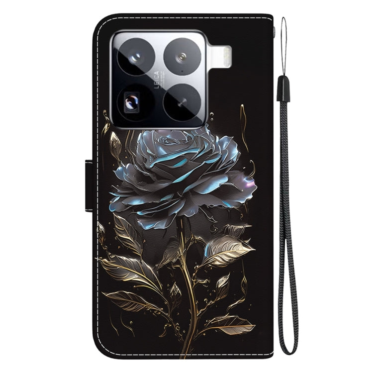For Xiaomi 15 Pro Crystal Texture Colored Drawing Leather Phone Case
