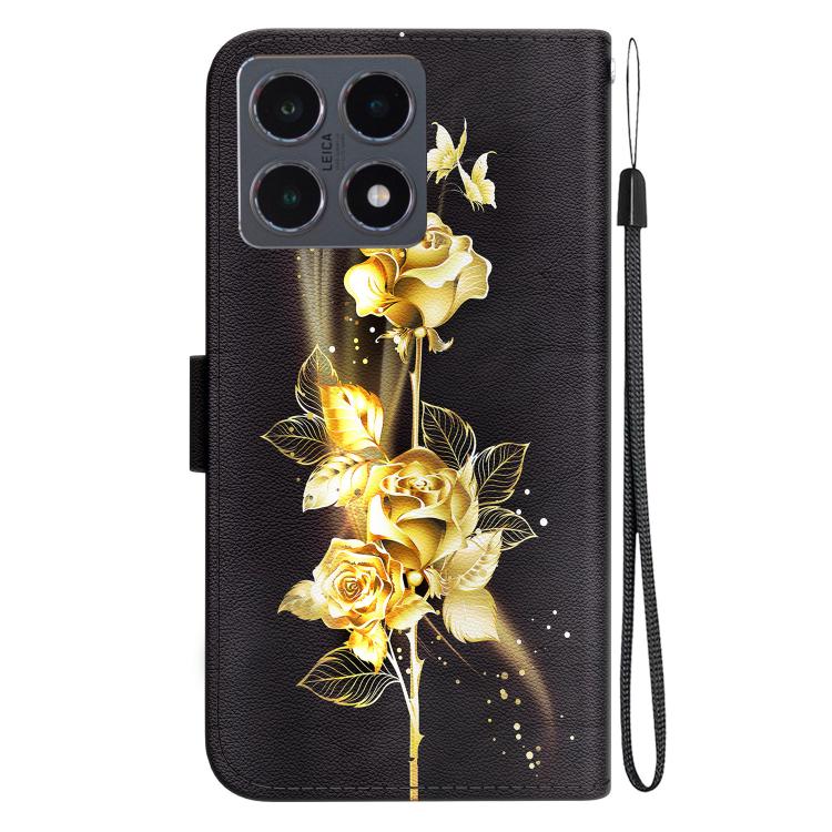 For Xiaomi 15T 5G Crystal Texture Colored Drawing Leather Phone Case