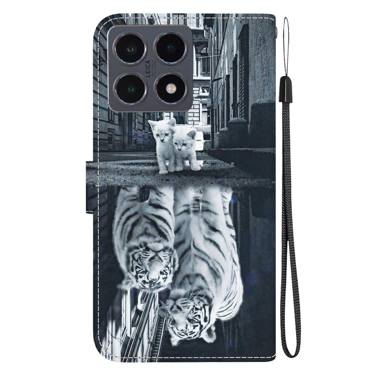 For Xiaomi 15T 5G Crystal Texture Colored Drawing Leather Phone Case
