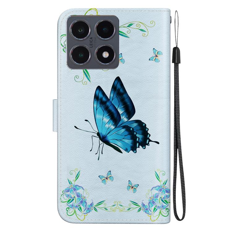 For Xiaomi 15T 5G Crystal Texture Colored Drawing Leather Phone Case