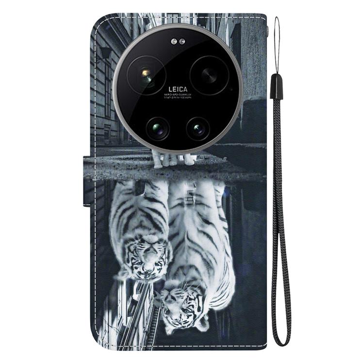 For Xiaomi 17 Ultra Crystal Texture Colored Drawing Leather Phone Case