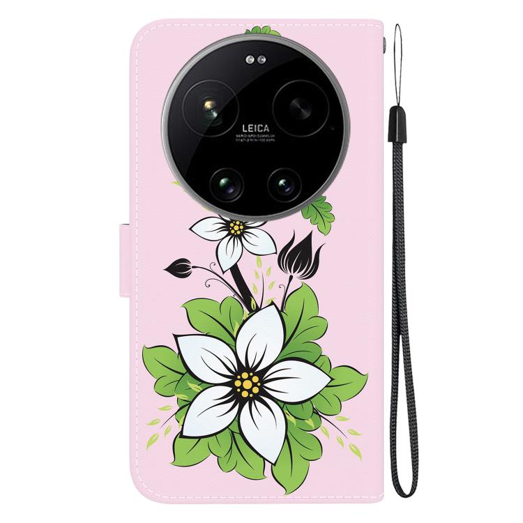 For Xiaomi 17 Ultra Crystal Texture Colored Drawing Leather Phone Case