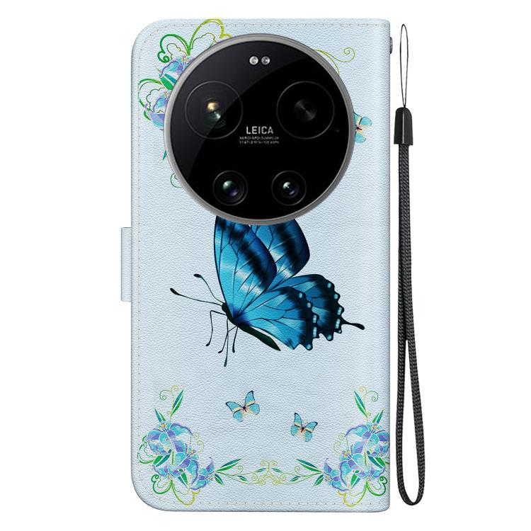 For Xiaomi 17 Ultra Crystal Texture Colored Drawing Leather Phone Case