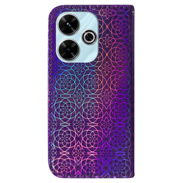 For Xiaomi Poco M6 4G Colorful Magnetic Buckle Leather Phone Case