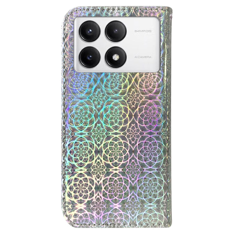 For Xiaomi Poco F6 Pro Colorful Magnetic Buckle Leather Phone Case
