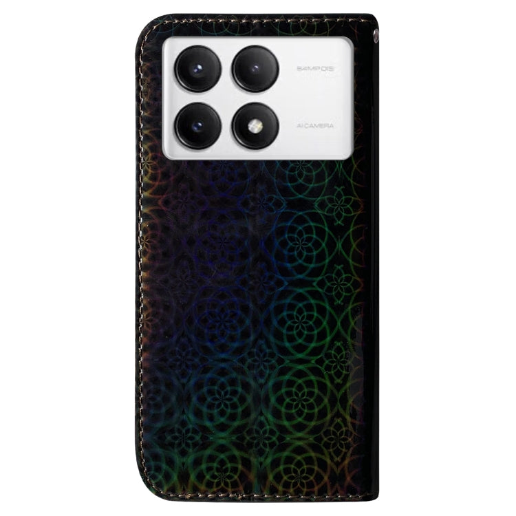 For Xiaomi Poco F6 Pro Colorful Magnetic Buckle Leather Phone Case