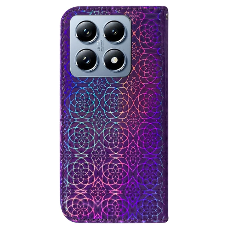 For Xiaomi 14T Pro Colorful Magnetic Buckle Leather Phone Case