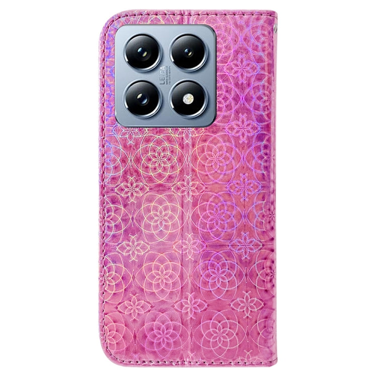 For Xiaomi 14T Pro Colorful Magnetic Buckle Leather Phone Case