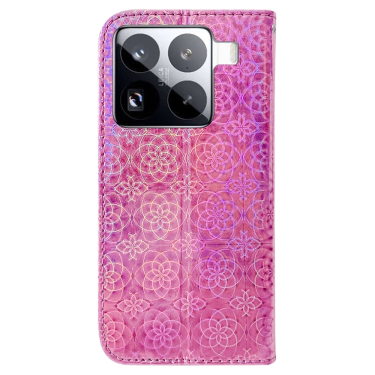 For Xiaomi 15 Pro Colorful Magnetic Buckle Leather Phone Case
