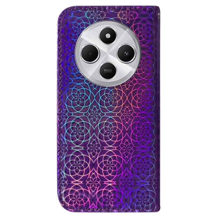 For Redmi 14C 4G Colorful Magnetic Buckle Leather Phone Case
